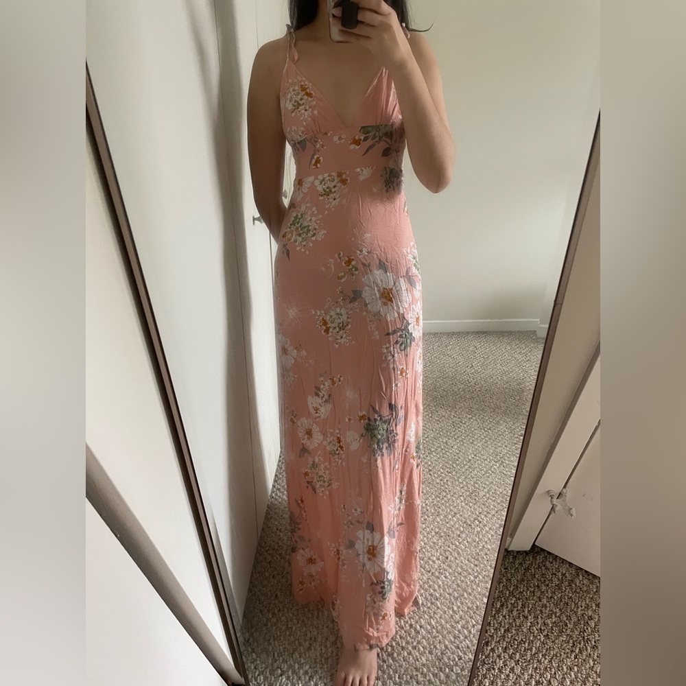 Pink maxi dress